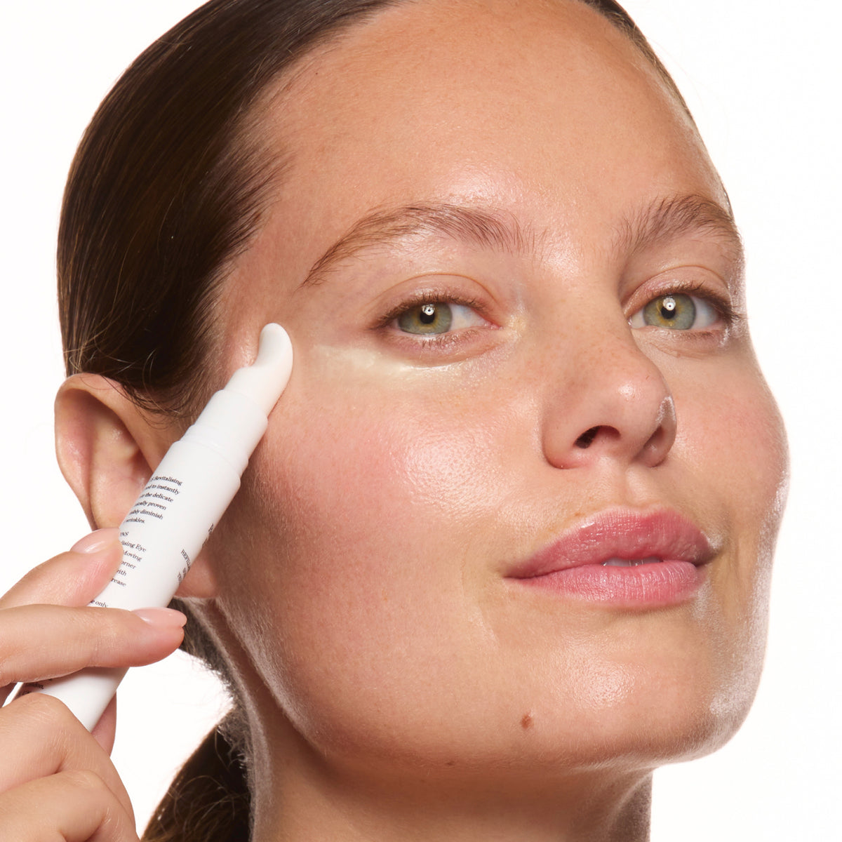 SOS Revitalising Eye Balm on model